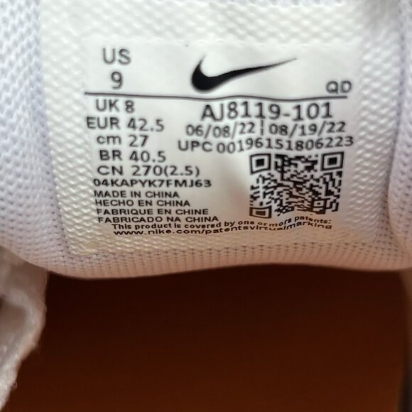 Nike Zoom Javelin Elite 3 Track Spikes White Pink Men’s Size 9 - Picture 8 of 8